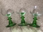 Wijnglas 3x Kristal // oud geblazen glas, Antiek en Kunst, Antiek | Glas en Kristal, Ophalen of Verzenden
