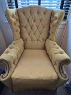Gele oorfauteuil., Huis en Inrichting, Fauteuils, Gebruikt, Klassiek, 75 tot 100 cm, Ophalen of Verzenden