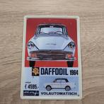 Wandbordje DAF 10 x 14,5 cm decoratie Daffodil 1964 metaal, Ophalen of Verzenden, Gebruikt