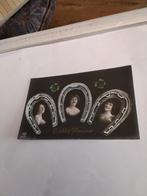 DRIE. DAMES. IN HOEFIJZER. GELUKKIG NIEUWJAAR, Verzamelen, Ophalen of Verzenden, Voor 1920, Feest(dag)