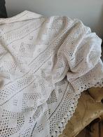 hand gehaakt sprei, plaid, woondeken off white, Heikant 21 Kaatsheuvel, Belle Vieille Brocante, Ophalen of Verzenden, Zo goed als nieuw