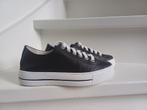 SNEAKERS GOSH MT 38 ZWART LEER Z.G.A.N. (ZIE FOTO'S), GOSH, Zwart, Ophalen of Verzenden, Sneakers of Gympen