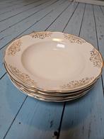 6 antieke, diepe borden Villeroy en Boch Mettlach Saar 🎄, Antiek en Kunst, Antiek | Servies los, Ophalen of Verzenden