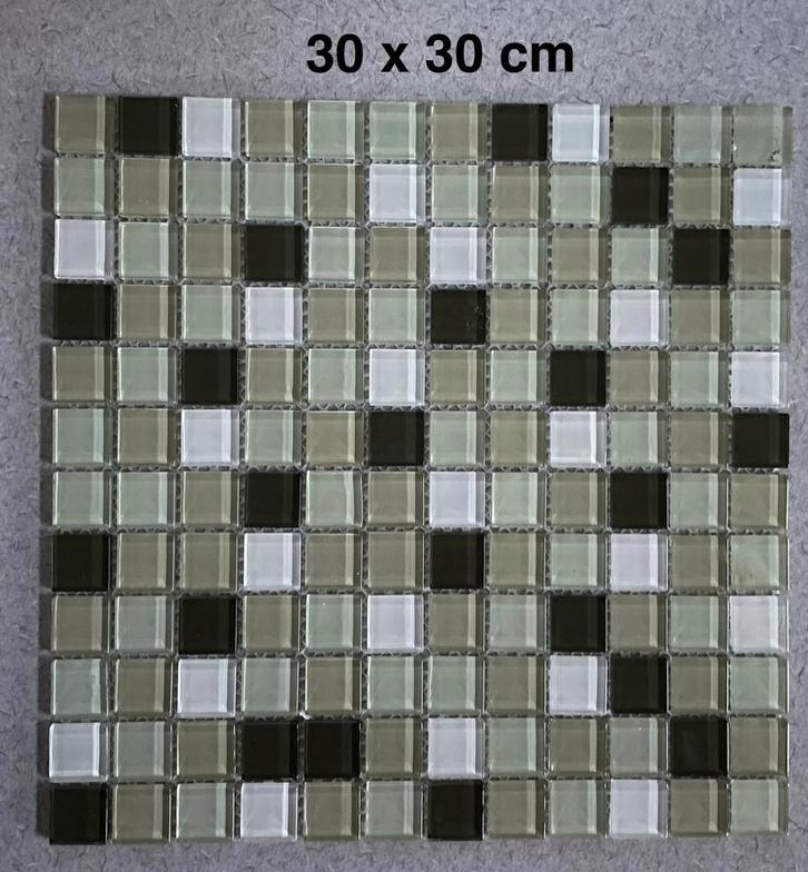 ~.~ 50 mozaiek  tegels ~ 4,5 m2 ~.~, Doe-het-zelf en Verbouw, Tegels, Nieuw, Wandtegels, Overige materialen, 20 tot 40 cm, 20 tot 40 cm
