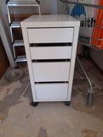 Ladenkastje op wielen., Huis en Inrichting, Kasten | Ladekasten, Ophalen, 50 tot 100 cm, Zo goed als nieuw, 3 of 4 laden