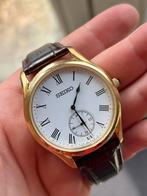 Seiko classic, Sieraden, Tassen en Uiterlijk, Horloges | Heren, Seiko, Leer, Ophalen of Verzenden, Zo goed als nieuw