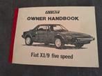 Fiat X1/9 Handleiding - kopie, Ophalen of Verzenden