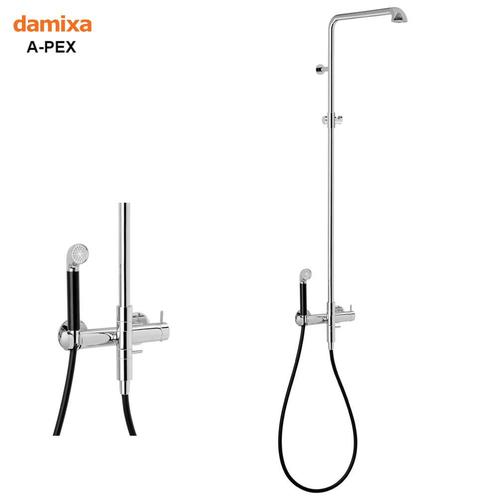 Damixa A-Pex thermostatische design doucheset, Doe-het-zelf en Verbouw, Sanitair, Nieuw, Douche, Chroom, Ophalen of Verzenden