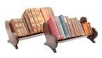 2 antieke eiken staande boekenschapjes, Verzenden