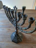 Antieke Koperen Chanoeka Kandelaar, Ophalen, Koper of Brons