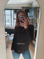 Zwarte Sandwich Blouse - Maat 36, Zwart, Ophalen of Verzenden, Zo goed als nieuw, Maat 36 (S)
