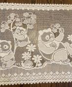 vitrage voor kinderkamer, beertjes motief, Huis en Inrichting, Stoffering | Gordijnen en Lamellen, Wit, Ophalen of Verzenden, Zo goed als nieuw