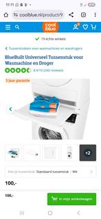 Tussenstuk was/droger combi., Witgoed en Apparatuur, Wasmachines, Ophalen of Verzenden, Zo goed als nieuw