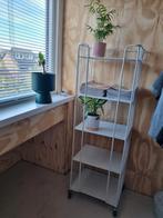 Stalen kast wit op wieltjes., Huis en Inrichting, Kasten | Stellingkasten, Ophalen, Gebruikt