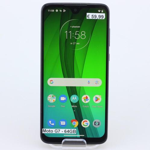 Motorola Moto G7 64GB Zwart, Telecommunicatie, Mobiele telefoons | Motorola, Zo goed als nieuw