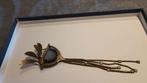 Ermani Bulatti Vintage Broche, Brons, Gebruikt, Met edelsteen, Minder dan 4 cm