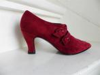 2755 VINTAGE Marie Claire rode high heels pumps 40 41, Ophalen of Verzenden, Zo goed als nieuw, Pumps, Rood