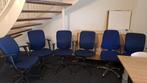 Bureaustoel Eromes blauw 1, 2 of 6 stuks, Gebruikt, Blauw, Ophalen of Verzenden, Bureaustoel