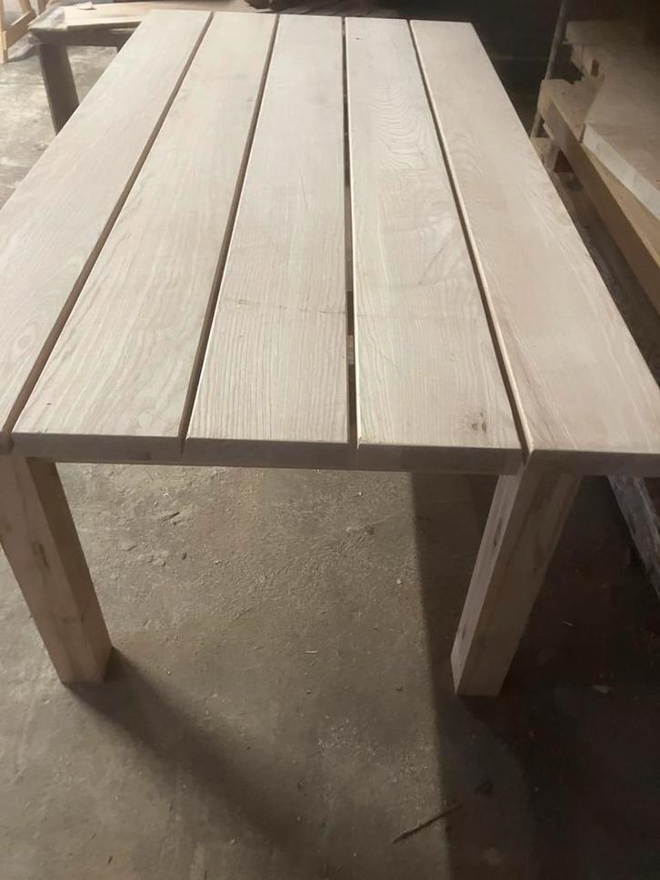 Tuintafel hardhout 2 meter x 100 cm x 4 cm dik en 76cm hoog, Tuin en Terras, Tuintafels, Nieuw, Rechthoekig, Hout, Ophalen