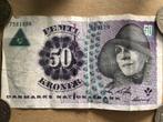 Deense Kroon - 50 Kroner Biljet, Postzegels en Munten, Ophalen of Verzenden