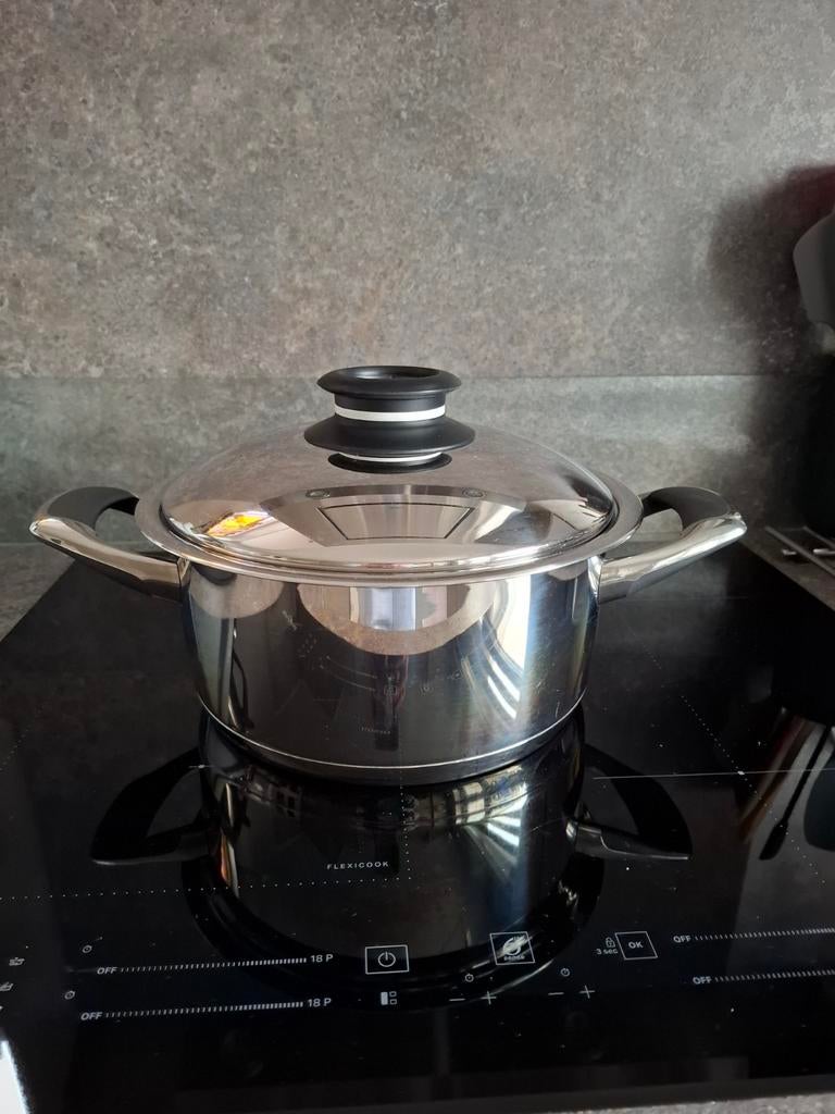 Amc grote pan 5.0 liter VERKOCHT, Ophalen of Verzenden, Rvs, Koekenpan of Braadpan