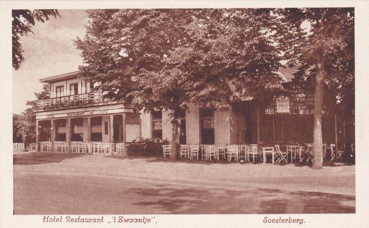 17904 Hotel Restaurant t Zwaantje Soesterberg Gem Soest, Verzamelen, Ansichtkaarten | Nederland, Ongelopen, Noord-Brabant, 1920 tot 1940