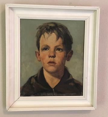 schilderij op doek jongentje beschikbaar voor biedingen