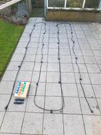 Prikkabel - feestverlichting 20 m met 20 fitt. + 20 lampen, Tuin en Terras, Buitenverlichting, Overige materialen, Gebruikt, Minder dan 50 watt