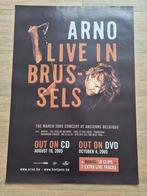 Concert poster Arno 2005, Ophalen of Verzenden, Muziek