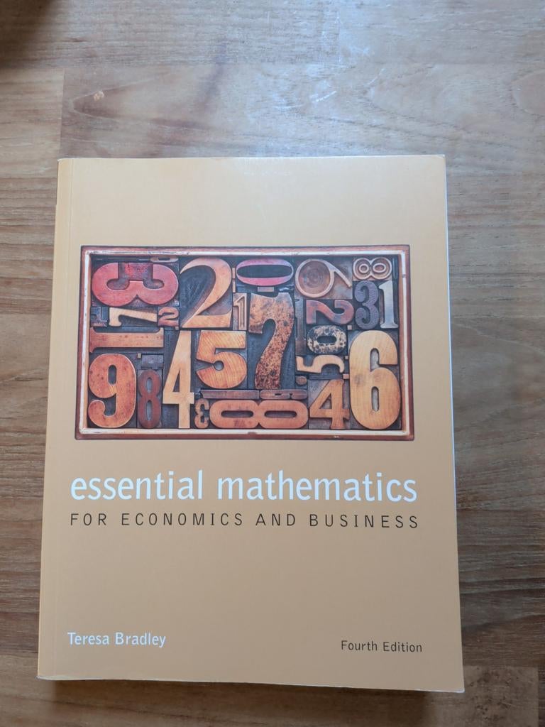 Essential Mathematics for Economics and Business, Beta, HBO, Ophalen of Verzenden, Teresa Bradley
