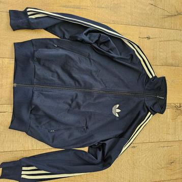 Donkerblauw Adidas Originals Firebird trainingsjack, mt S beschikbaar voor biedingen