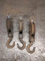 Vintage Katrollen Set van 4, Ophalen, Gebruikt, Handmatig