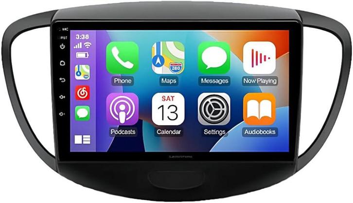 Apple CarPlay + Achteruitrijcamera – Hyundai i10 (2008–2013), Auto diversen, Autoradio's, Zo goed als nieuw, Ophalen