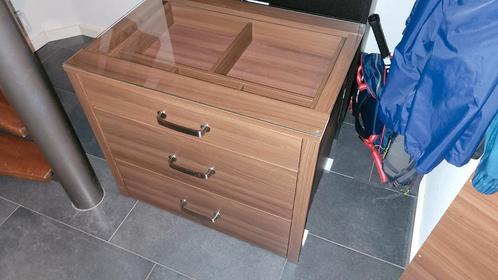 Ikea PAX Komplement ladekast met glasplaat, Huis en Inrichting, Kasten | Ladekasten, Gebruikt, Minder dan 100 cm, 50 tot 100 cm