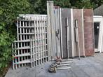 Nette aluminium rolsteiger Werkhoogte 8.2 mtr, Ophalen, Gebruikt, Rolsteiger of Kamersteiger, 5 meter of hoger
