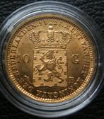 Gouden tientje Willem 1 1825B, Koning Willem I, Losse munt, 10 gulden, Goud