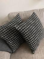 Kussenhoezen H&M home 50x50cm zonder binnenkussen, Huis en Inrichting, Woonaccessoires | Kussens, Ophalen, Gebruikt, Zwart, Vierkant