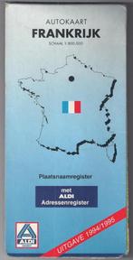 Pl1758 plattegrond / wegenkaart Frankrijk 1994 / 1995 ALDI, Boeken, Gelezen, Frankrijk, Ophalen of Verzenden, Landkaart