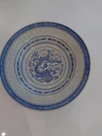 Antiek Chinees Porseleinen Bord met Draak, Ophalen of Verzenden