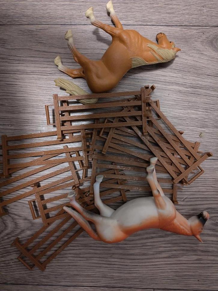 Speelgoed Paarden met Hekjes, Kinderen en Baby's, Speelgoed | Overig, Gebruikt, Jongen of Meisje, Ophalen