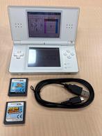 Nintendo DS lite Wit + 2 Games + USB Kabel, Spelcomputers en Games, Spelcomputers | Nintendo DS, Wit, DS Original of Phat, Ophalen of Verzenden