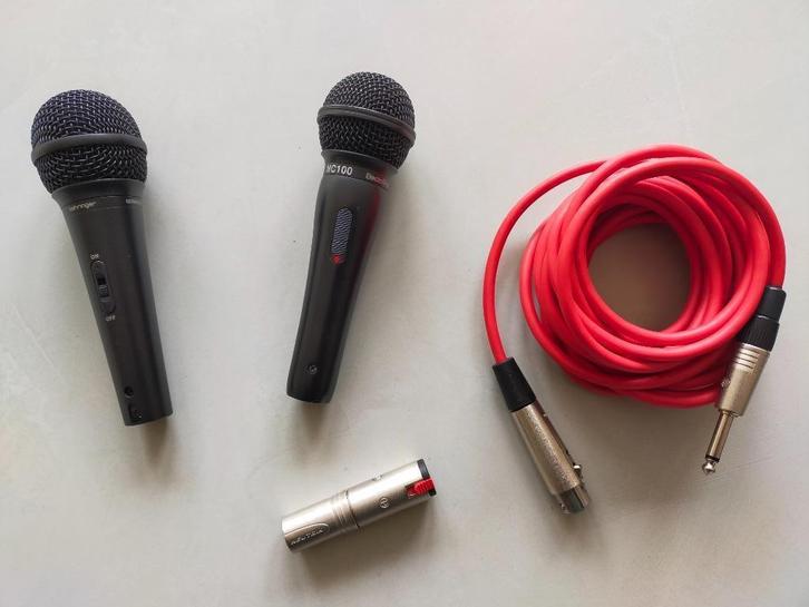 ElectroVoice, Behringer, kabel en adapter., Muziek en Instrumenten, Microfoons, Zo goed als nieuw, Zangmicrofoon, Ophalen of Verzenden