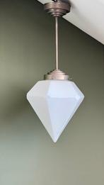 Vintage art deco lamp hanglamp pendellamp Gispen stijl ‘30, Gebruikt, 50 tot 75 cm, Jaren 30 art deco, Ophalen of Verzenden