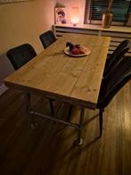 Eettafel van stijger hout, Ophalen of Verzenden, Rechthoekig, 50 tot 100 cm