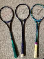 3 goede Rucanor squash rackets + ballen, Sport en Fitness, Squash, Racket, Gebruikt, Ophalen of Verzenden, Met hoes