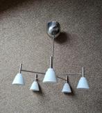 Hanglamp 5 spots  halogeen, Ophalen, Zo goed als nieuw, Glas, 50 tot 75 cm