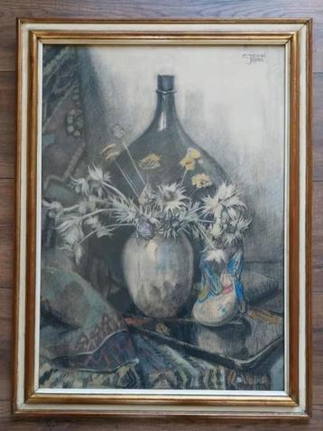 C.J. Dral (1914-1992) - Tekening Stilleven - 1952 beschikbaar voor biedingen