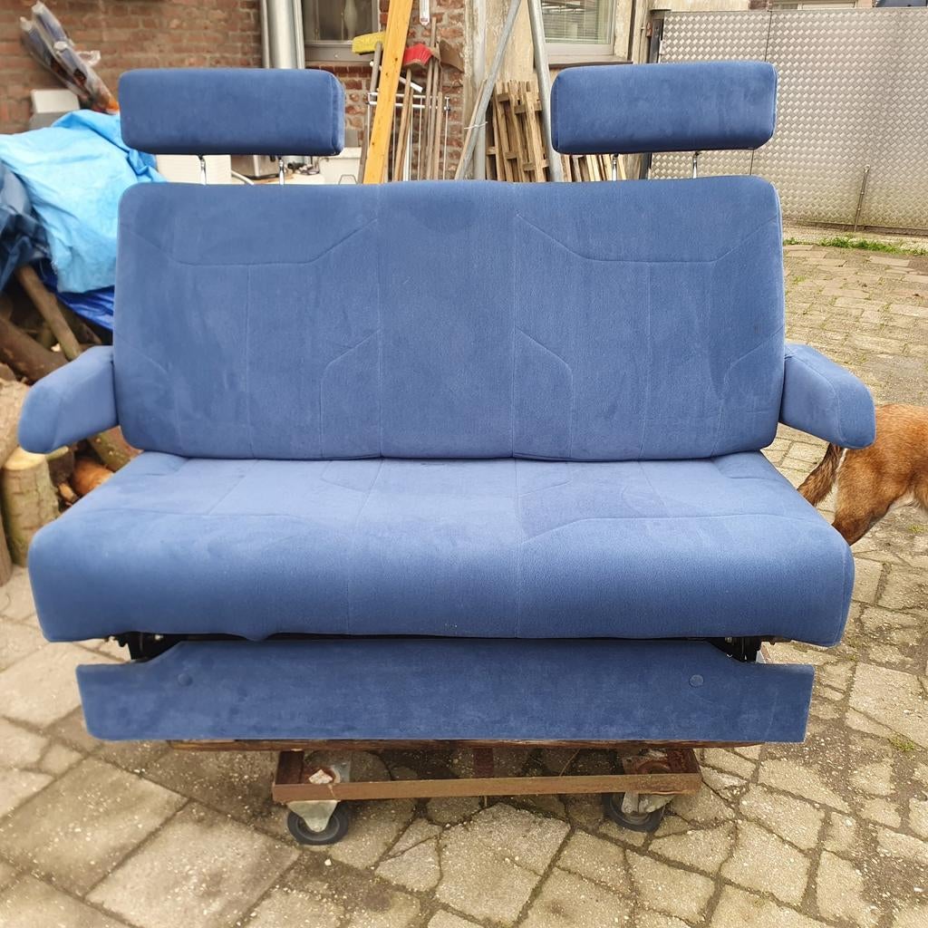 chevrolet express slaapbank blauw stof, Ophalen, Gebruikt, Chevrolet