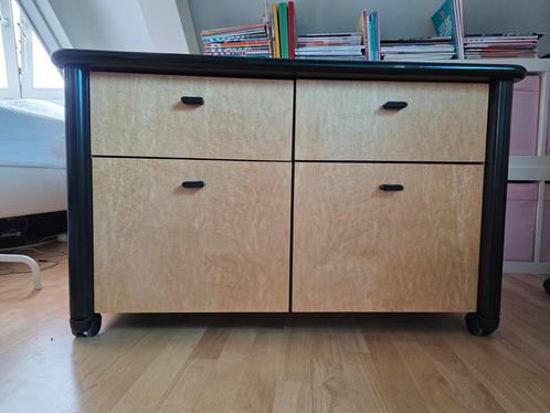 Ladenblok archiefkast op wielen, Huis en Inrichting, Kasten | Roldeurkasten en Archiefkasten, Gebruikt, Ophalen