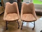 Eetkamerstoelen op wieltjes, Ophalen, Gebruikt, Twee, Bruin